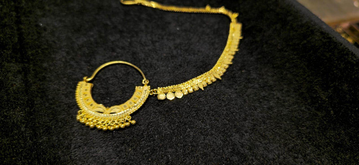 Elegant Bridal Noth Nose Piercing: Timeless Charm for Your Special Day - Mirpur Jewelry City