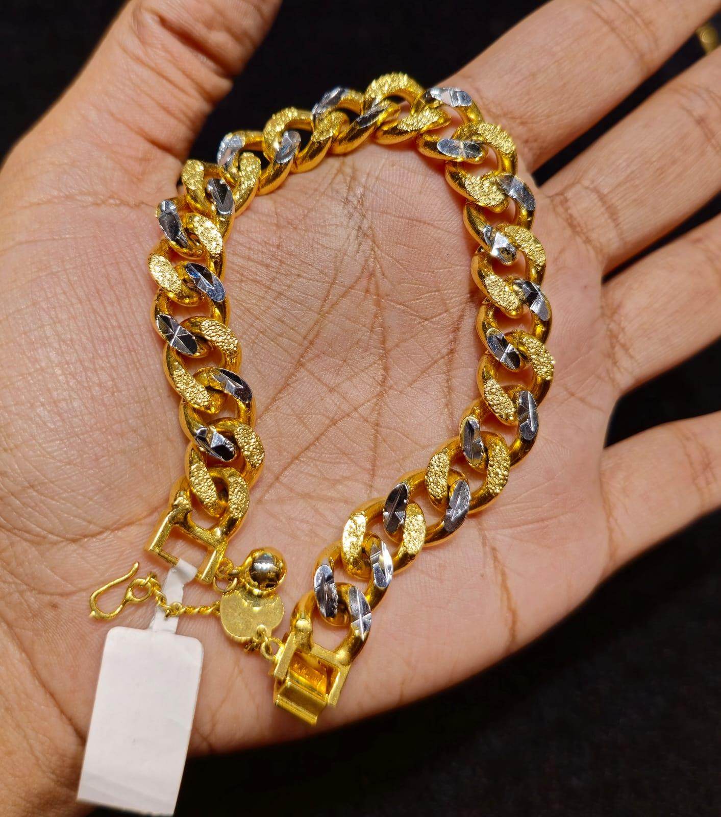 Elegant Gold-Plated Unisex Bracelet – Timeless Beauty & Shine - Mirpur Jewelry City