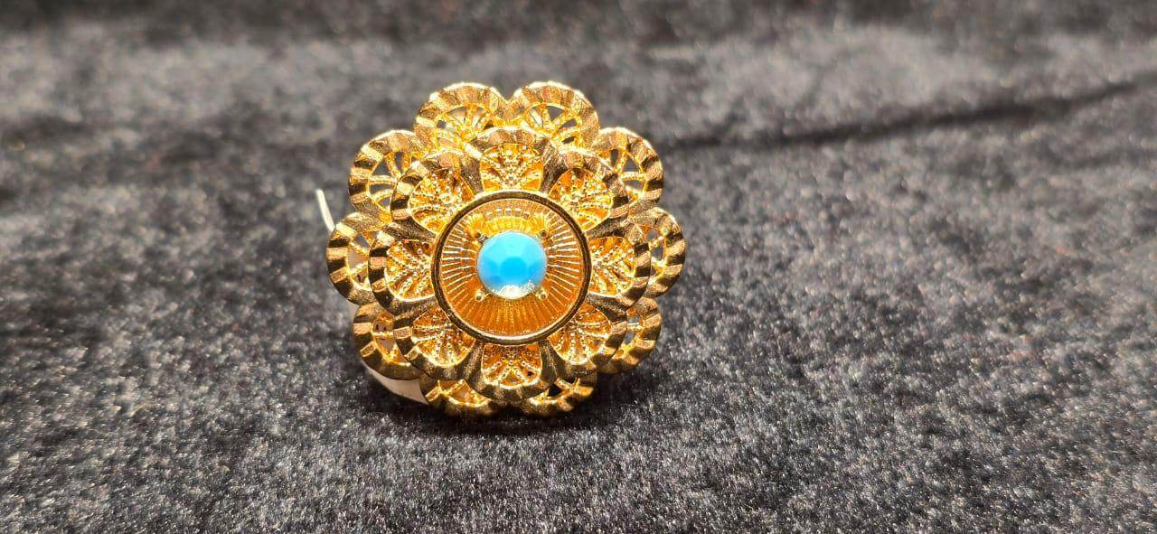 Exclusive Dubai Design gold plated finger ring - Mirpur Jewelry City