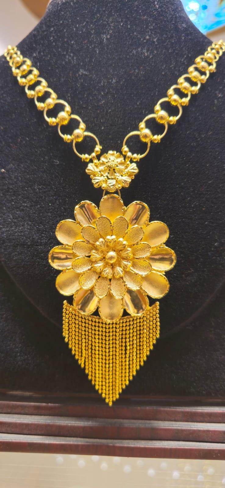 Gorgeous floral Dubai Design Mob chain - Mirpur Jewelry City