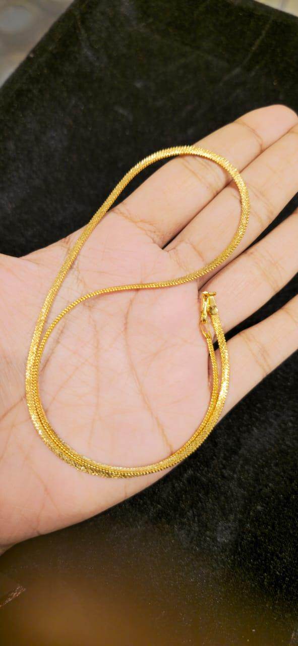 Elegant 14-Inch Gold-Plated Chain – Timeless Shine & Durability - Mirpur Jewelry City