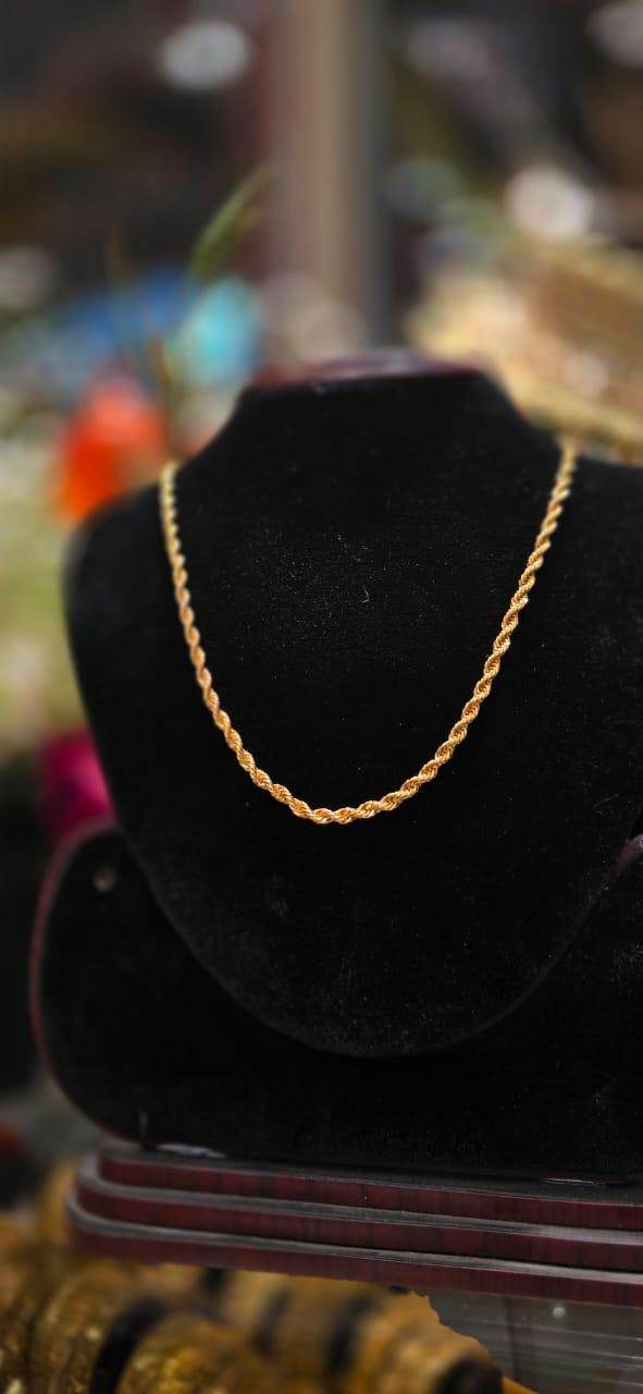 Elegant 22-Inch Gold-Plated Chain – Timeless Shine & Durability - Mirpur Jewelry City