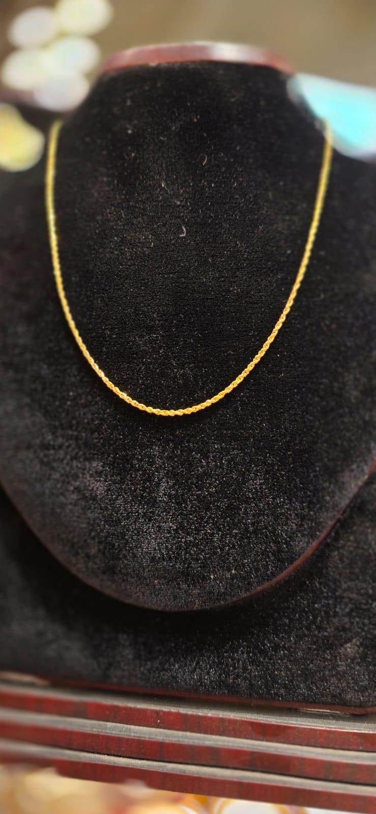 Elegant 16-Inch Gold-Plated Chain – Timeless Shine & Durability - Mirpur Jewelry City
