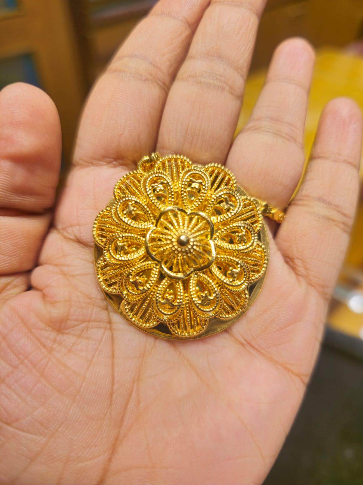 Elegant Gold-Plated Locket – Timeless Beauty & Charm - Mirpur Jewelry City