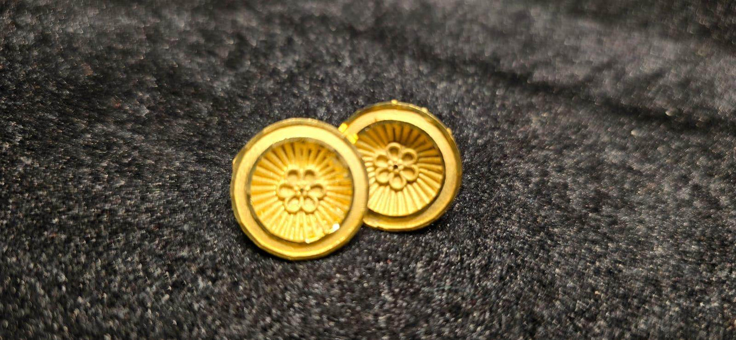 Elegant Gold-Plated Pasha Earrings – Timeless Luxury & Charm - Mirpur Jewelry City