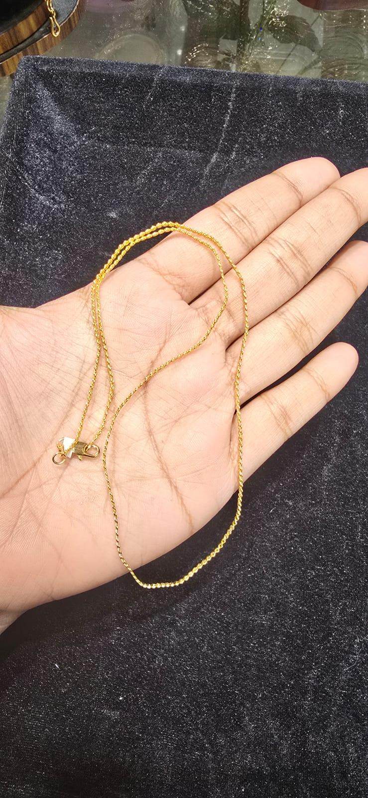 Elegant 16-Inch Gold-Plated Chain – Timeless Shine & Durability - Mirpur Jewelry City