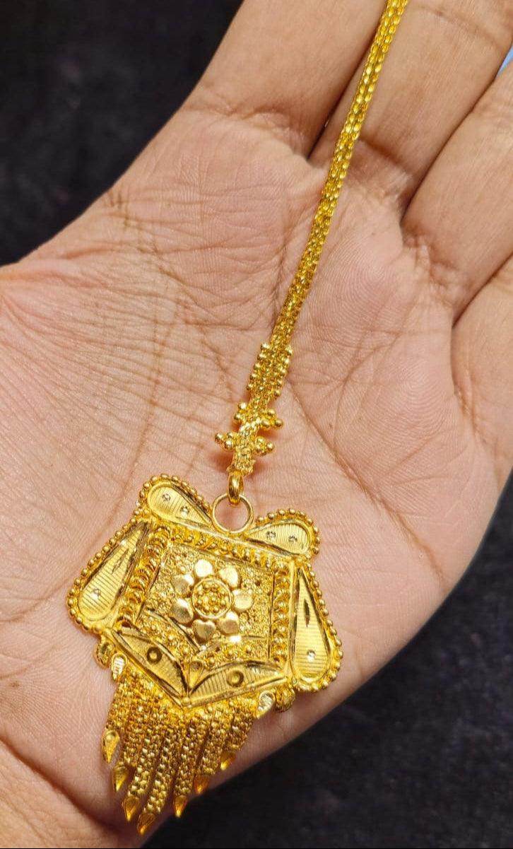 Elegant Gold-Plated Bridal Tikli – Timeless Royalty - Mirpur Jewelry City