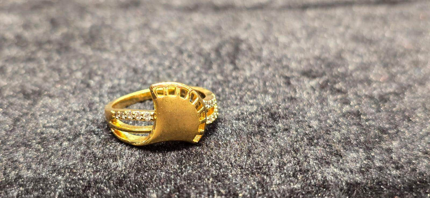 Gold-plated stone ring đ - Mirpur Jewelry City