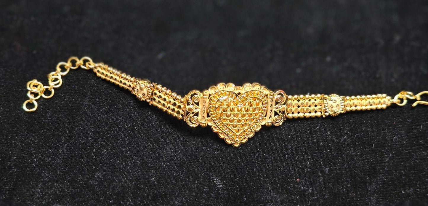 Elegant Gold-Plated Bracelet – Timeless Beauty & Shine - Mirpur Jewelry City