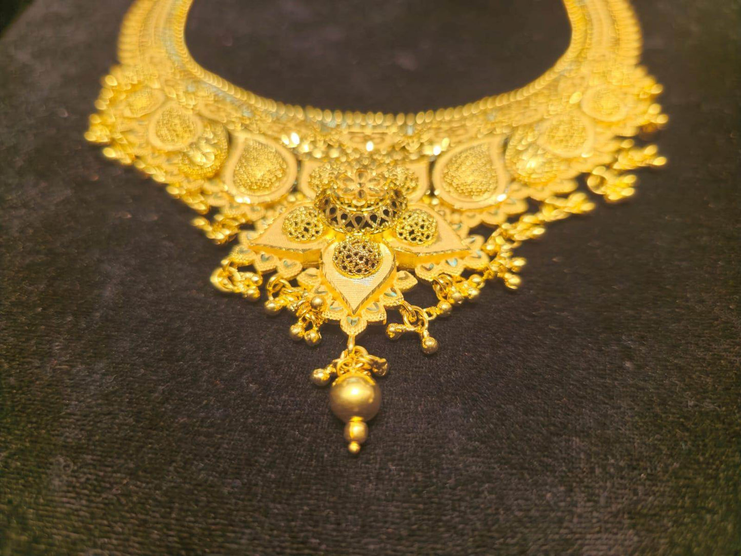 Elegant Gold-Plated Necklace – Timeless Luxury - Mirpur Jewelry City