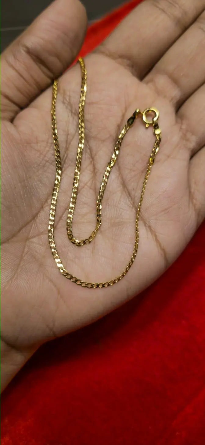 Elegant 12-Inch Gold-Plated Chain – Timeless Shine & Durability - Mirpur Jewelry City