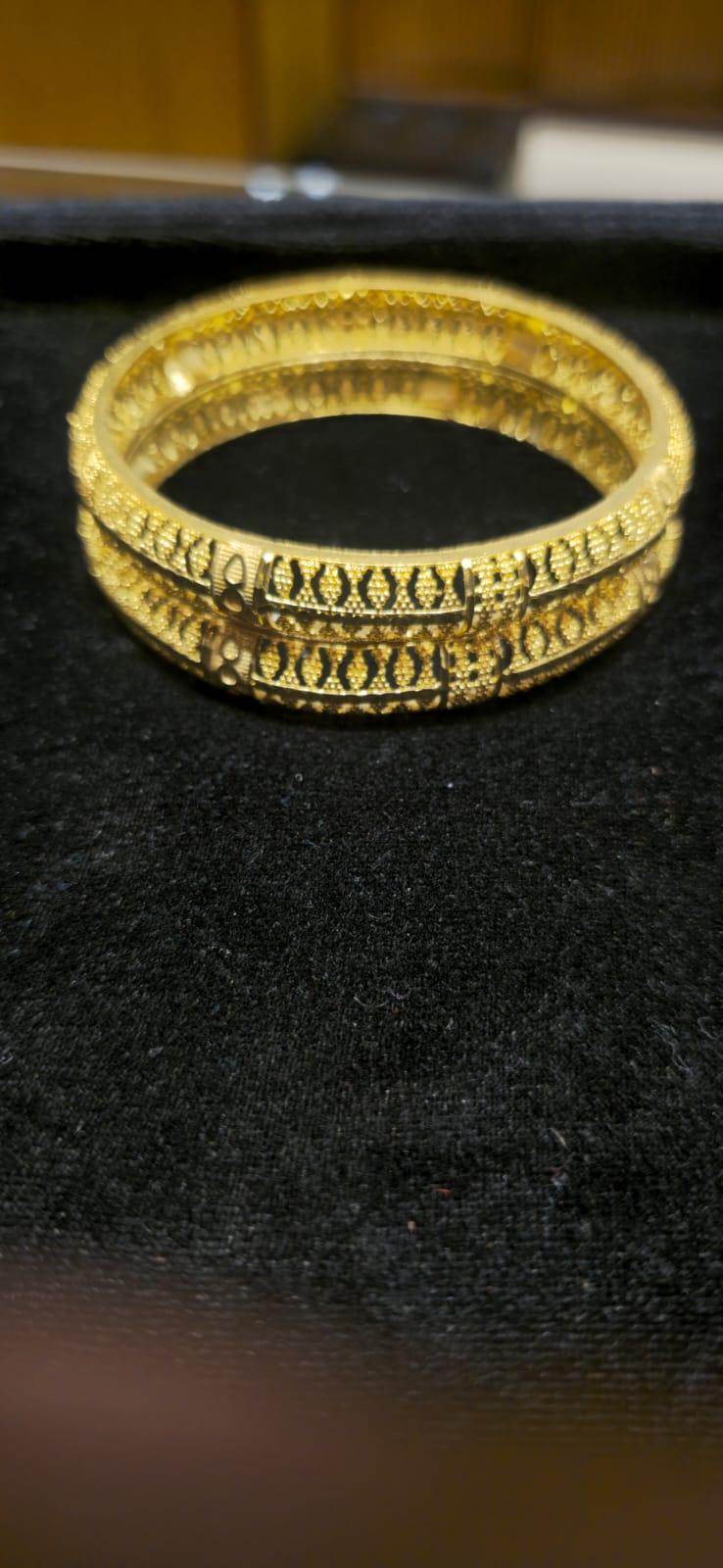 Elevate your style with this exquisite gold-plated churi, - Mirpur Jewelry City