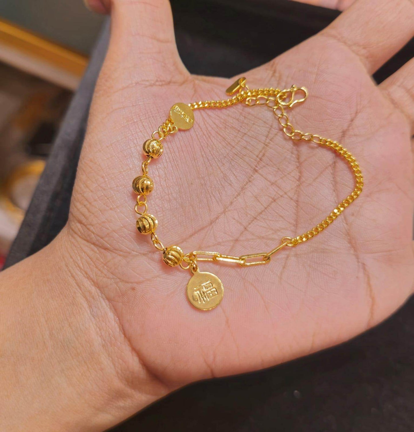 Elegant Gold-Plated Bracelet – Timeless Beauty & Shine - Mirpur Jewelry City