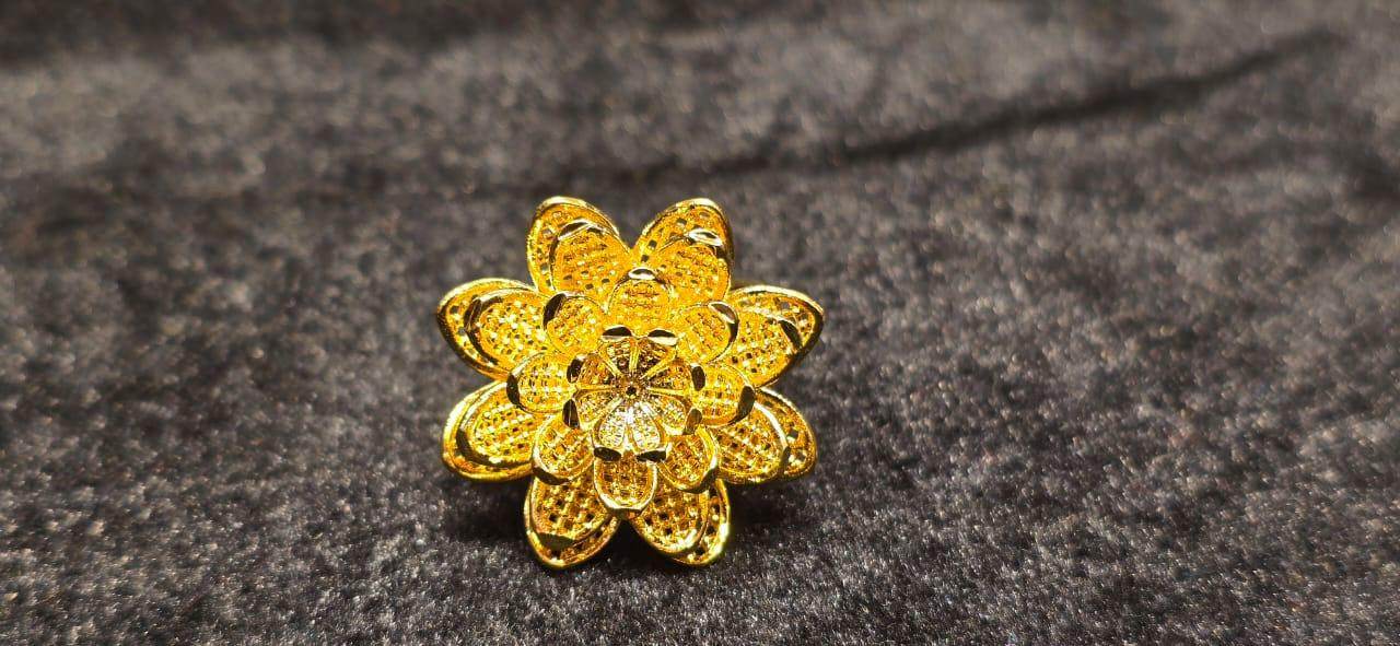 Gorgeous Dubai Design Gold plated finger ring - Mirpur Jewelry City