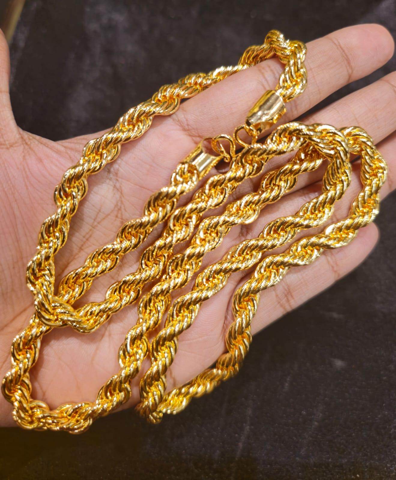 Elegant 28-Inch XP Brand Gold-Plated Chain – Timeless Shine & Durability - Mirpur Jewelry City