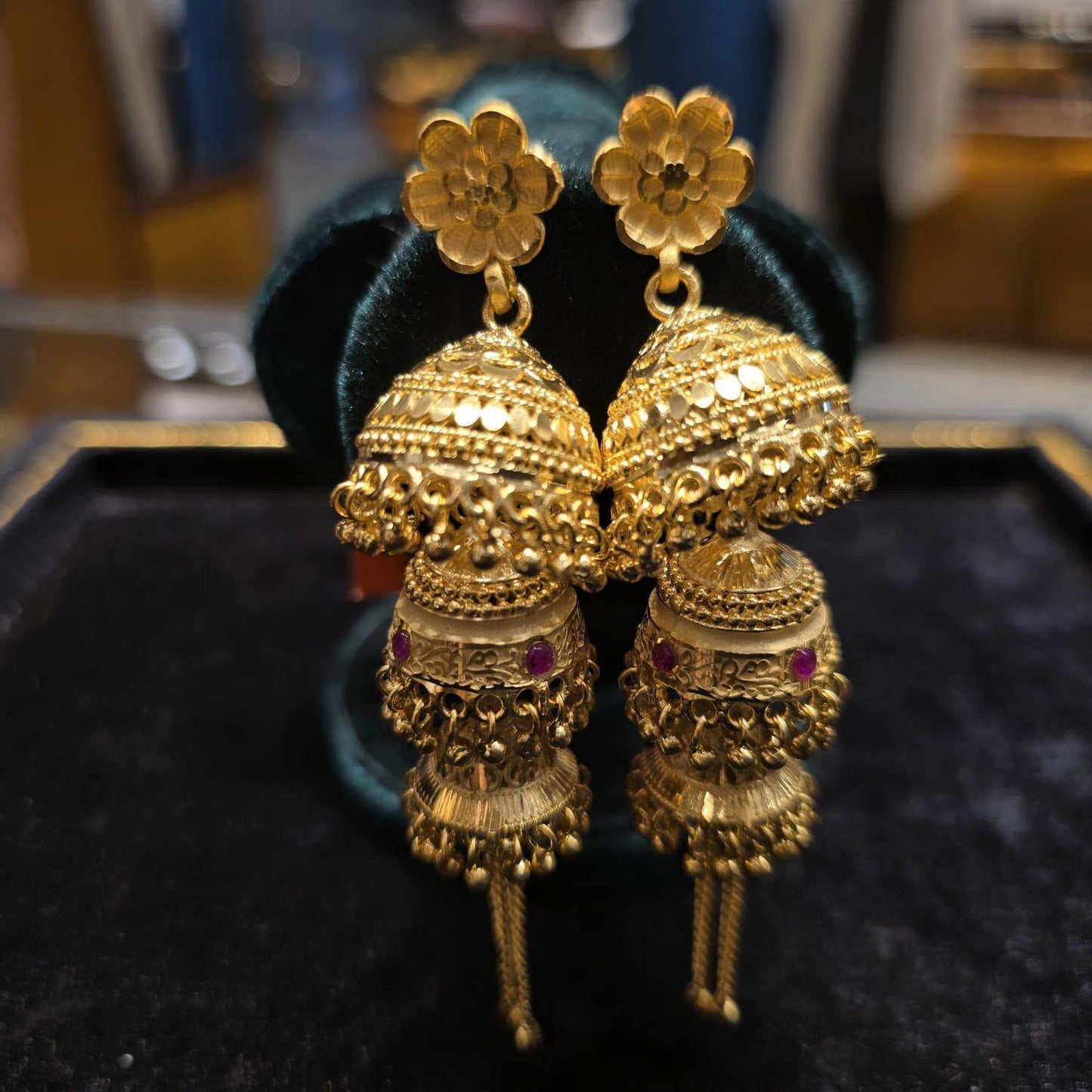 Elegant Gold-Plated jhumka – Timeless Luxury - Mirpur Jewelry City