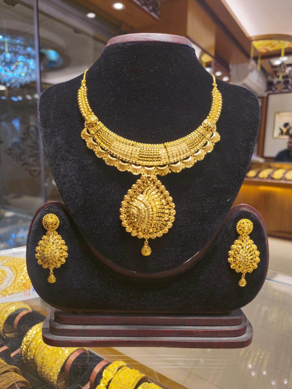 Elegant Gold-Plated Necklace – Timeless Luxury - Mirpur Jewelry City