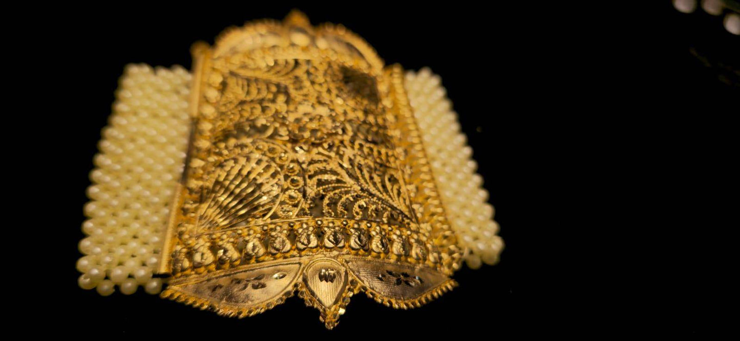 Exclusive Dubai pearl design gold plated Mantasha Bridal Collection - Mirpur Jewelry City