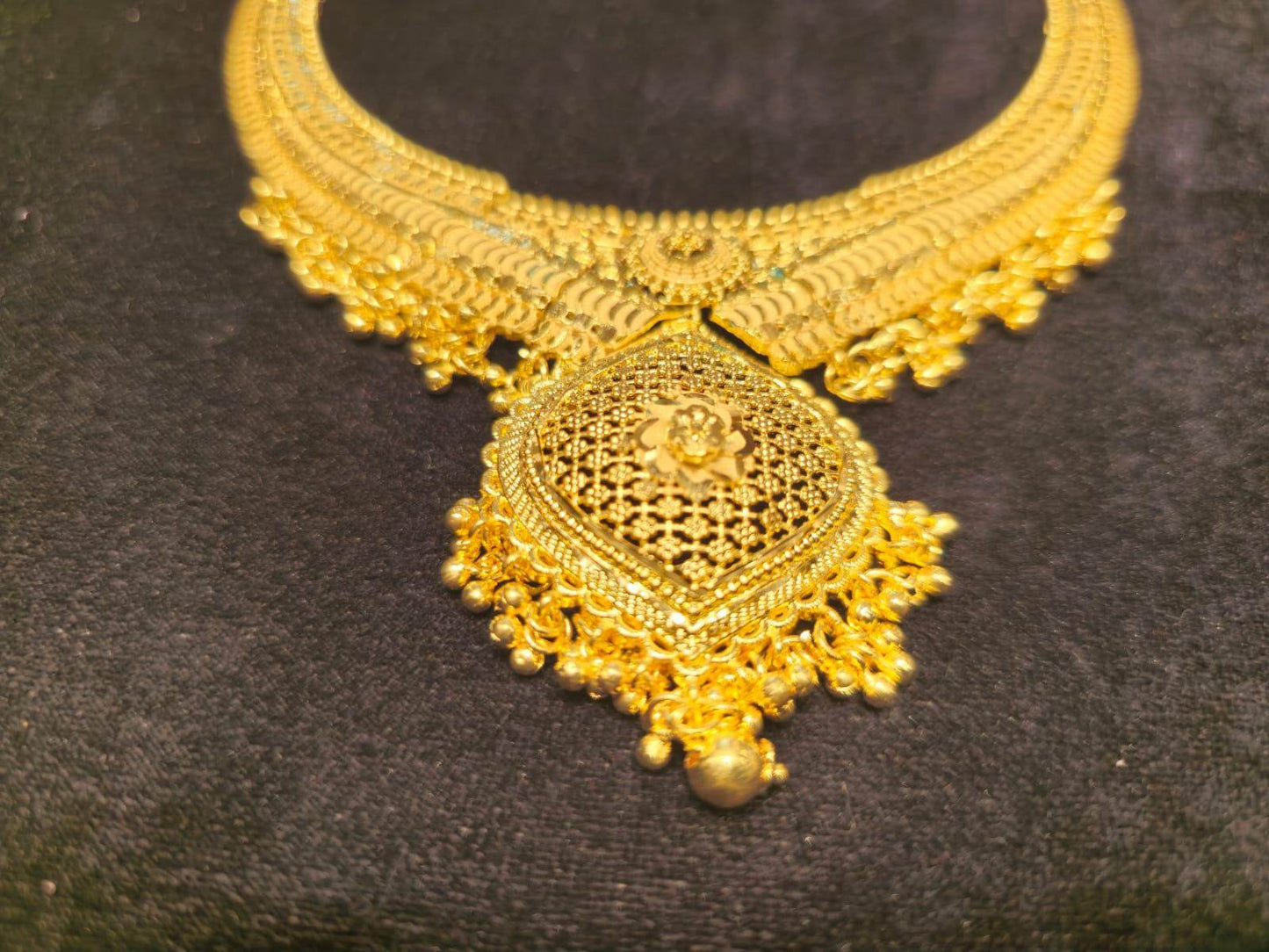 Elegant Gold-Plated Necklace – Timeless Luxury - Mirpur Jewelry City