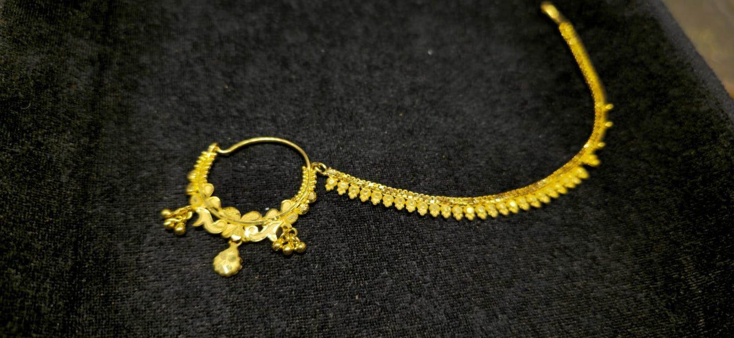Elegant Bridal Noth Nose Piercing: Timeless Charm for Your Special Day - Mirpur Jewelry City