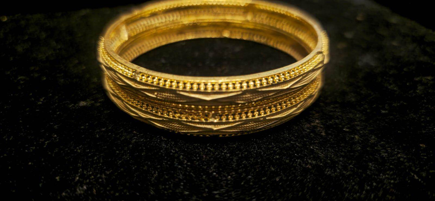 Elevate your style with this exquisite gold-plated churi, - Mirpur Jewelry City