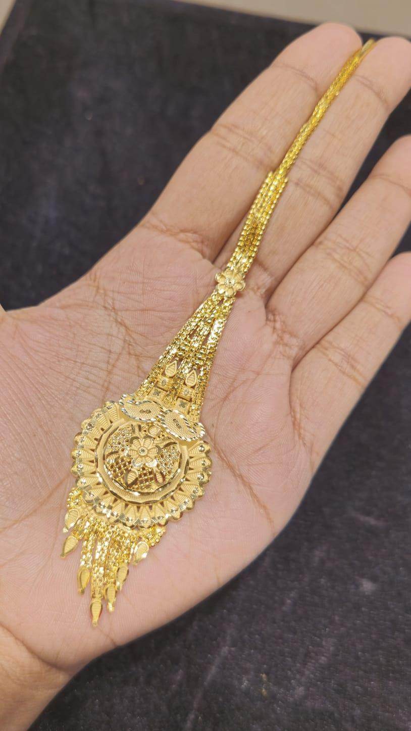 Elegant Gold-Plated Bridal Tikli – Timeless Royalty - Mirpur Jewelry City