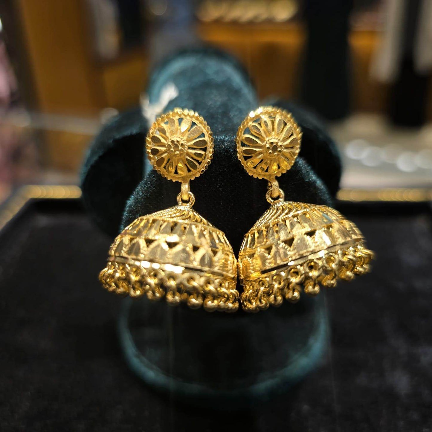 Elegant Gold-Plated jhumka – Timeless Luxury - Mirpur Jewelry City