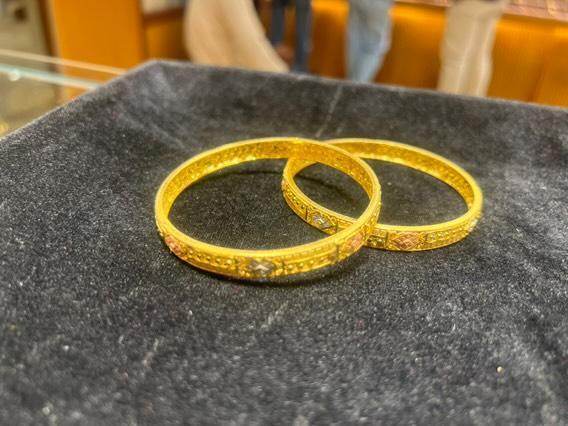exclusive gold plated bangles
