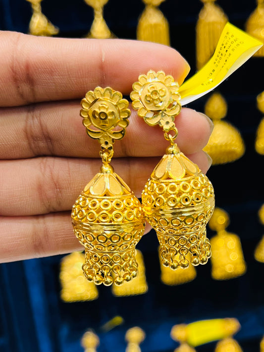Royal Look Gold Plated Jhumka