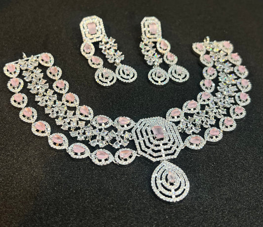 Elegant Diamond Cut Gold Necklace Set Mirpur Jewelry City