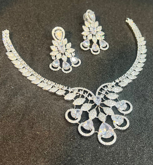 Elegant Diamond Cut Gold Necklace Set Mirpur Jewelry City