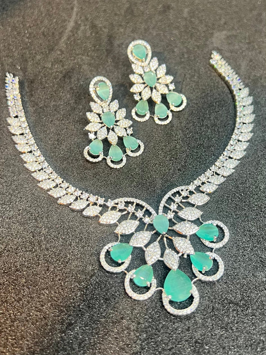 Elegant Diamond Cut Gold Necklace Set Mirpur Jewelry City