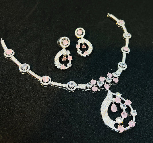 Royal Diamond Cut Necklace & Earrings Set