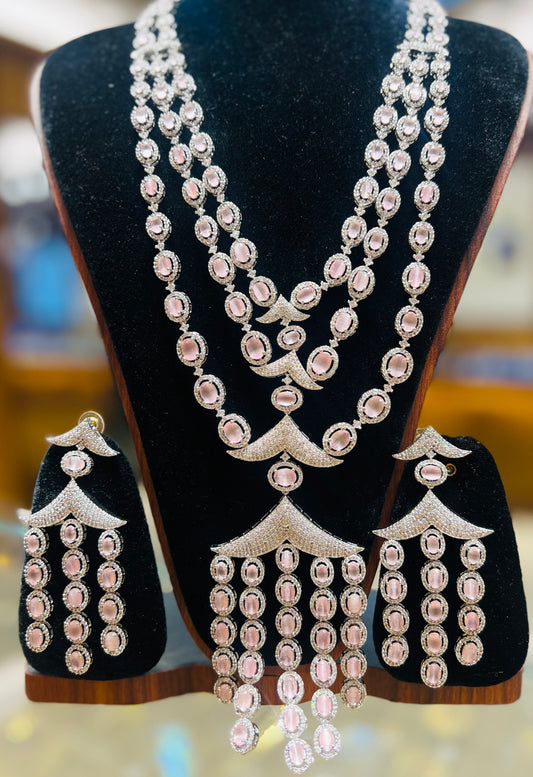 Diamond Cut Shita Har – Color Certified Finish | Luxury Traditional Necklace