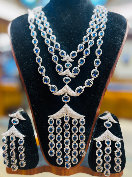 Diamond Cut Shita Har – Color Certified Finish | Luxury Traditional Necklace