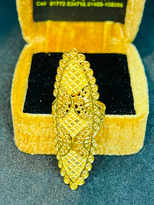 Elite Style Gold Finish Ring