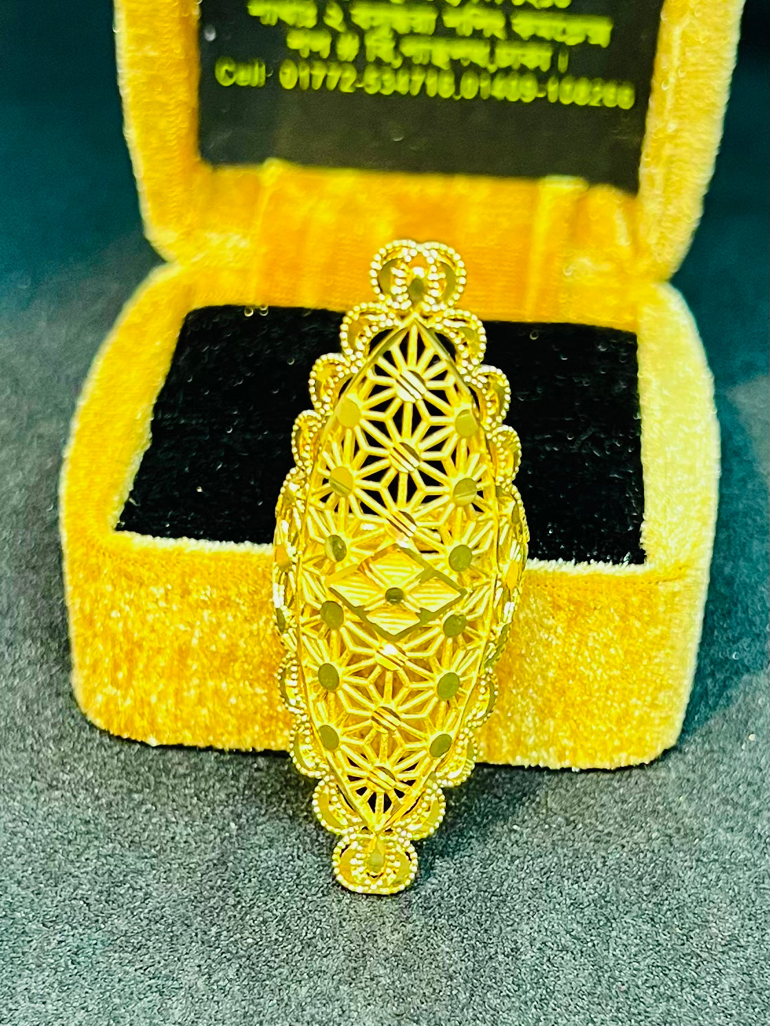 Luxury Party Wear Gold Ring