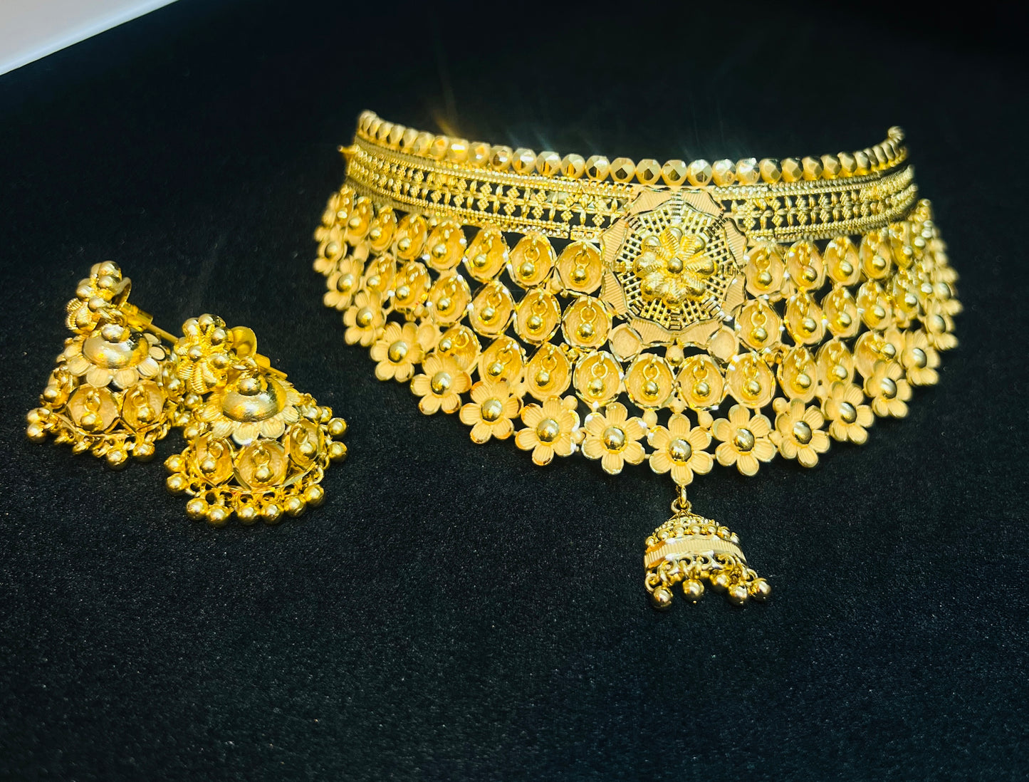 Chokher Necklace – Elegant Eye Design | Premium Traditional Jewellery