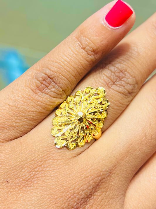 Classic 22k Gold Polish Ring – Timeless Wedding Design