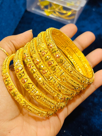 Luxury Bridal Churis – Exquisite Gold-Plated Wedding Bangles