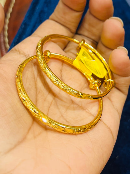 Exquisite Gold Plated Baby Bangles (1 pcs)
