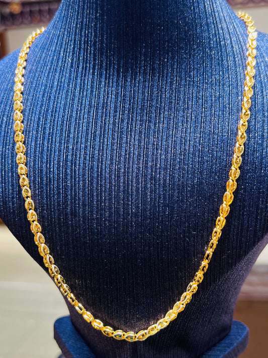 Royal Gold Plated MOP Chain – Exclusive Design