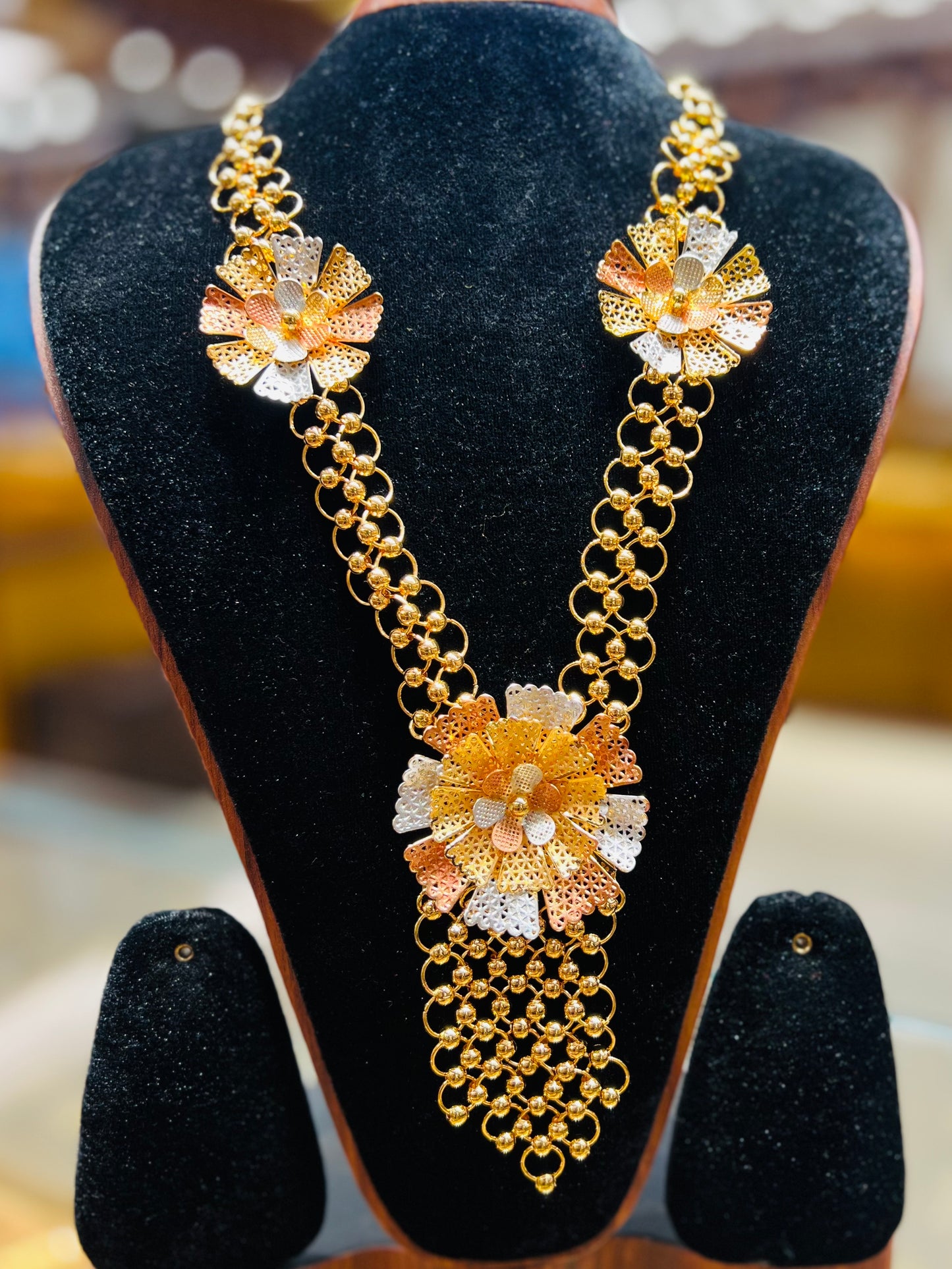 Premium Gold Plated MOP Chain – Party Wear Special