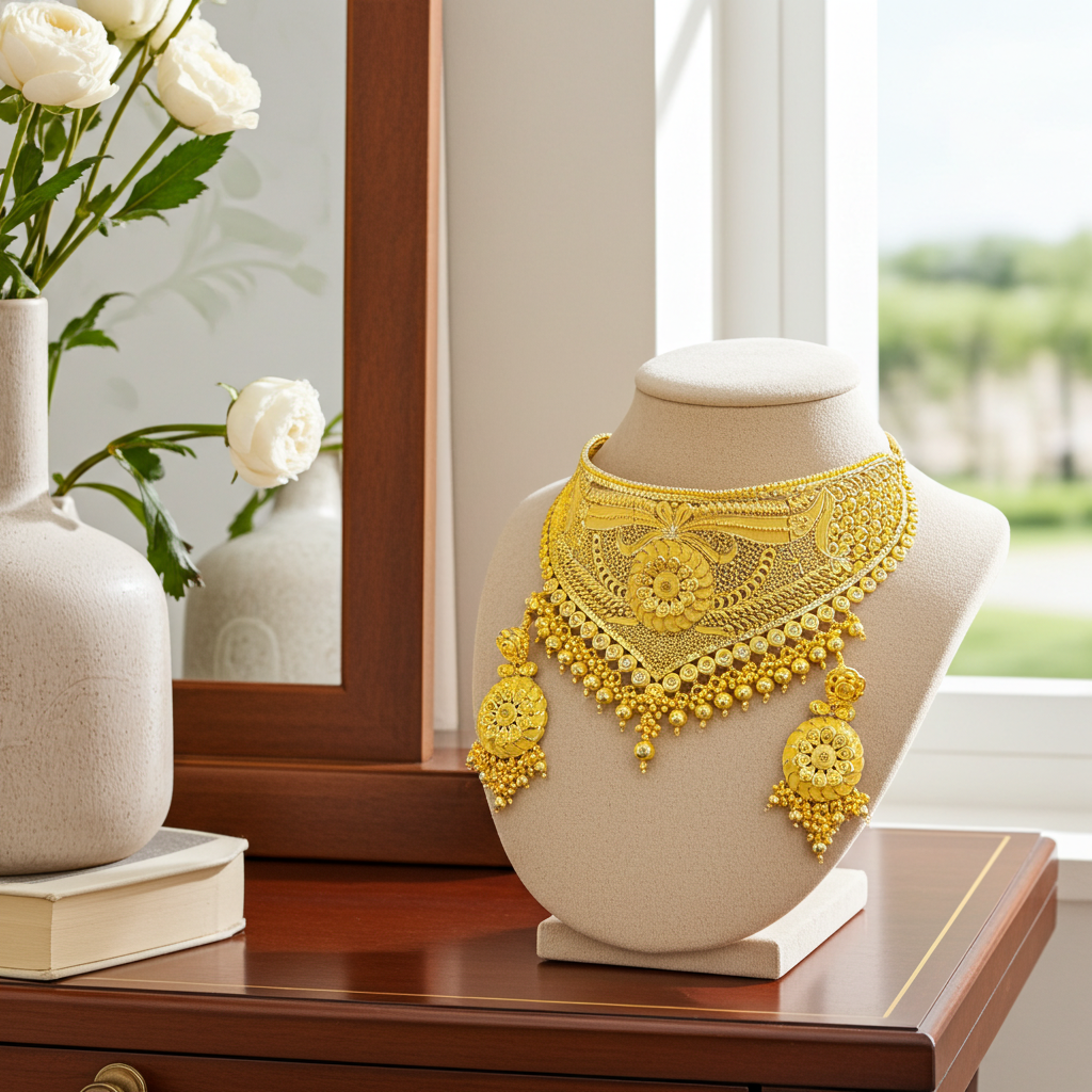 Bridal Necklace – Premium Design | Wedding Collection Jewellery Mirpur Jewelry City