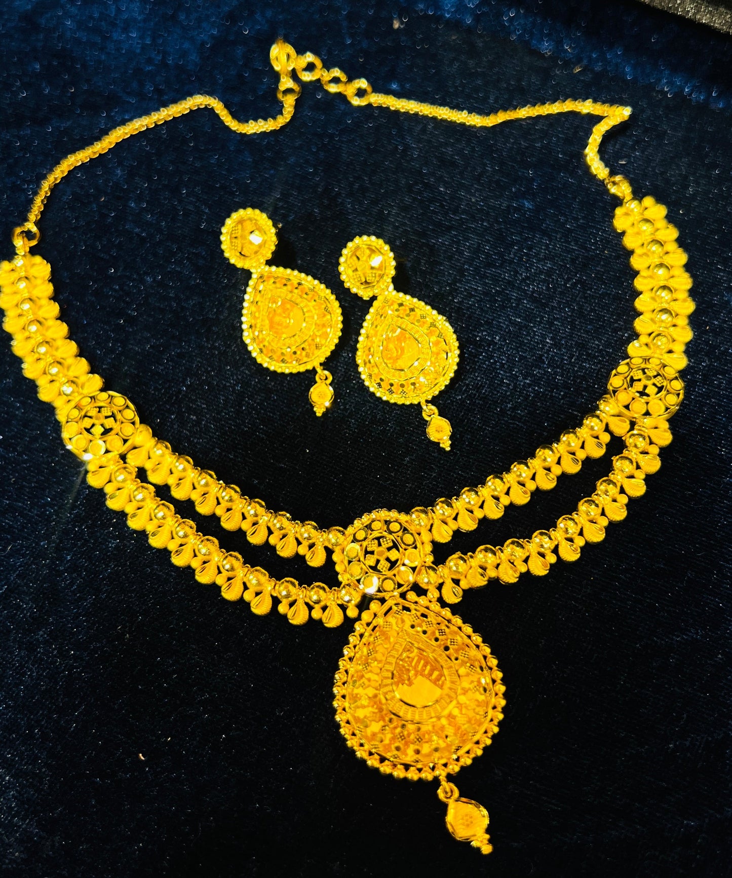 Lightweight 1.5gm 22k Gold Polish Necklace – Imported Design Mirpur Jewelry City