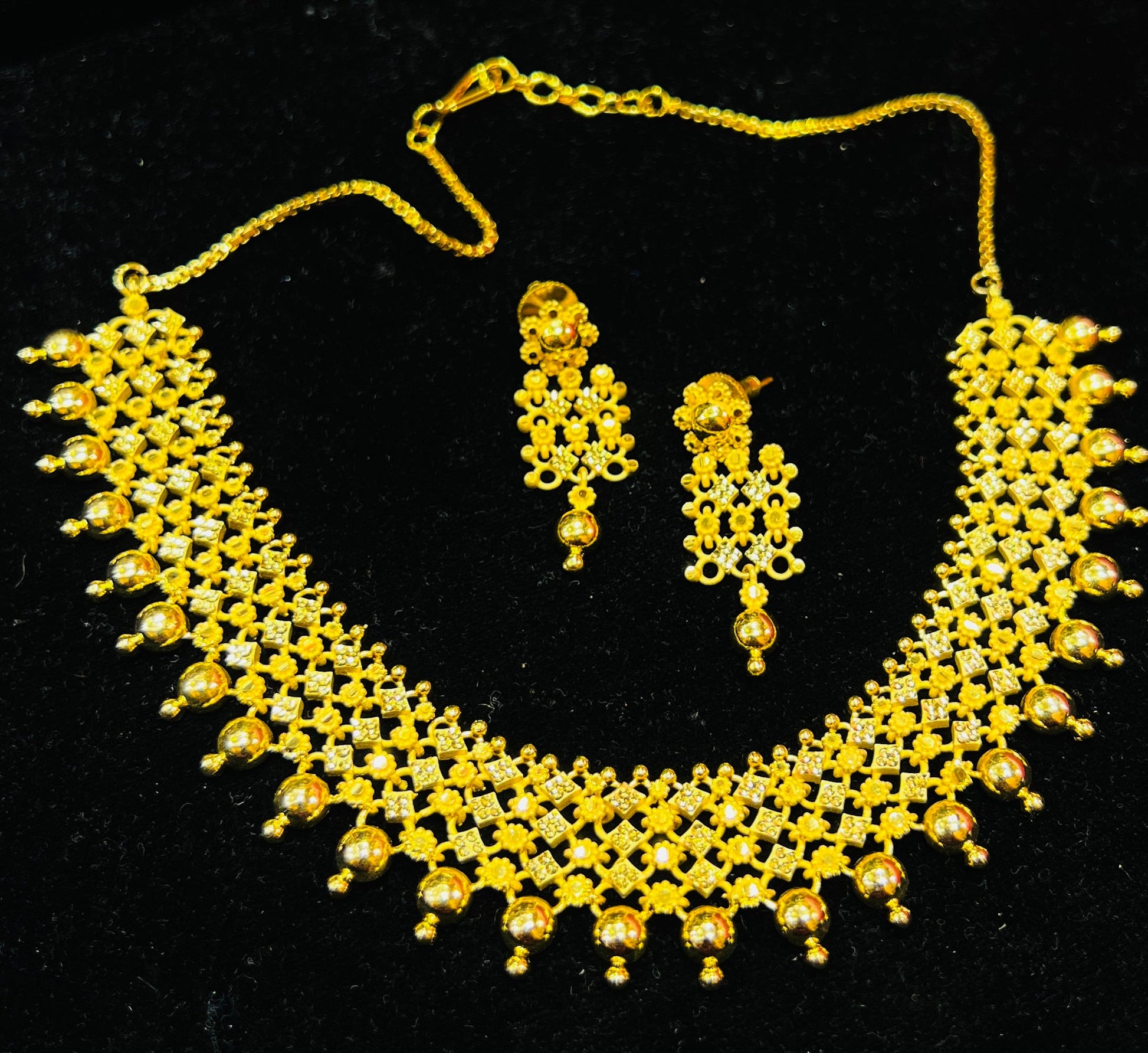 Premium 22k Gold Plated Necklace for Party & Bridal Mirpur Jewelry City
