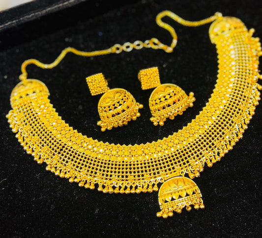 Elegant 22k Gold Polish Necklace Mirpur Jewelry City