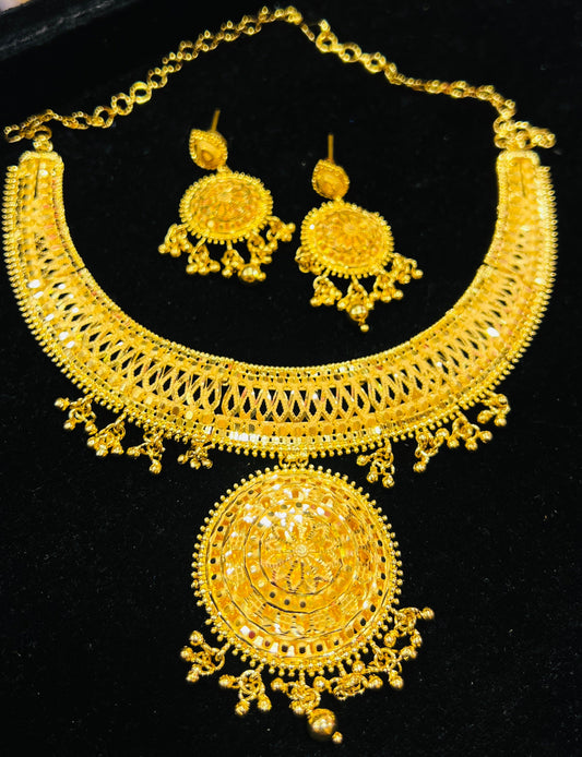 Elegant 22k Gold Polish Necklace Mirpur Jewelry City
