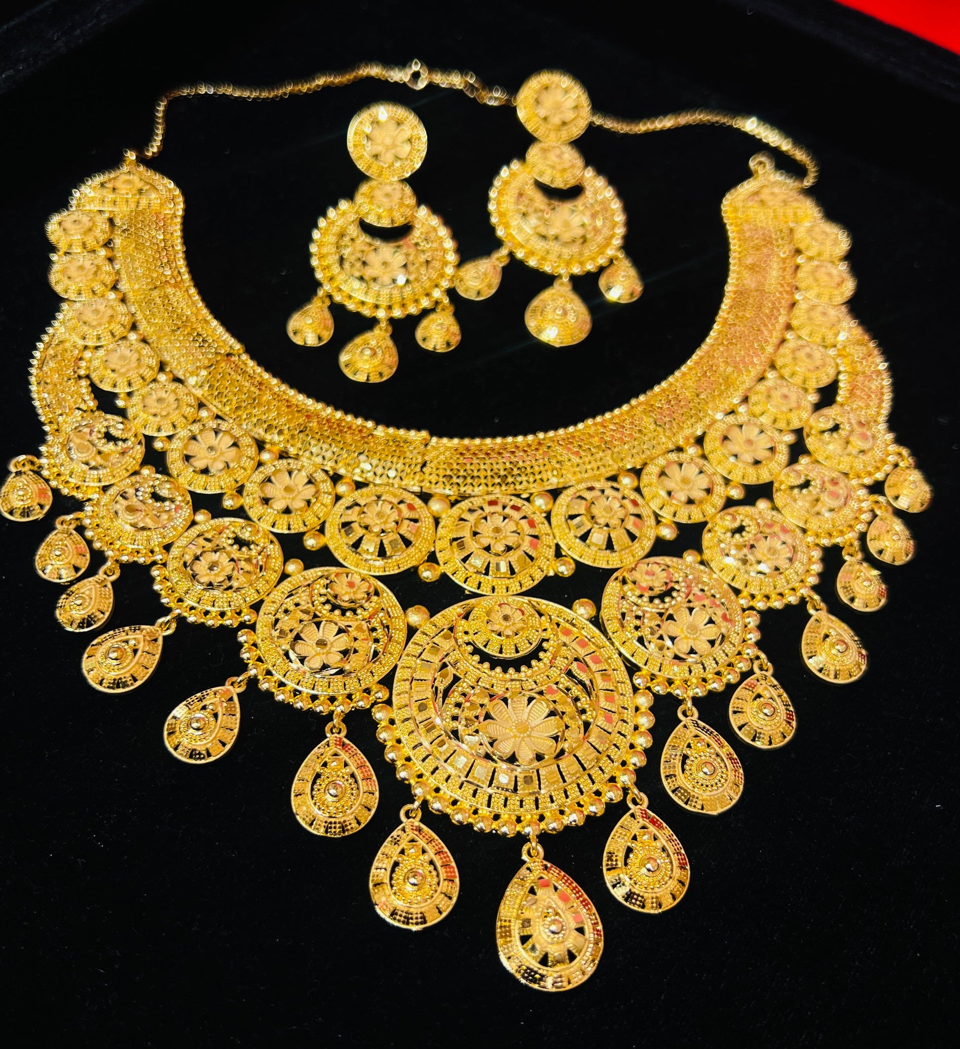 Elegant 1.5gm 22k Gold Polish Necklace – Imported Design Mirpur Jewelry City