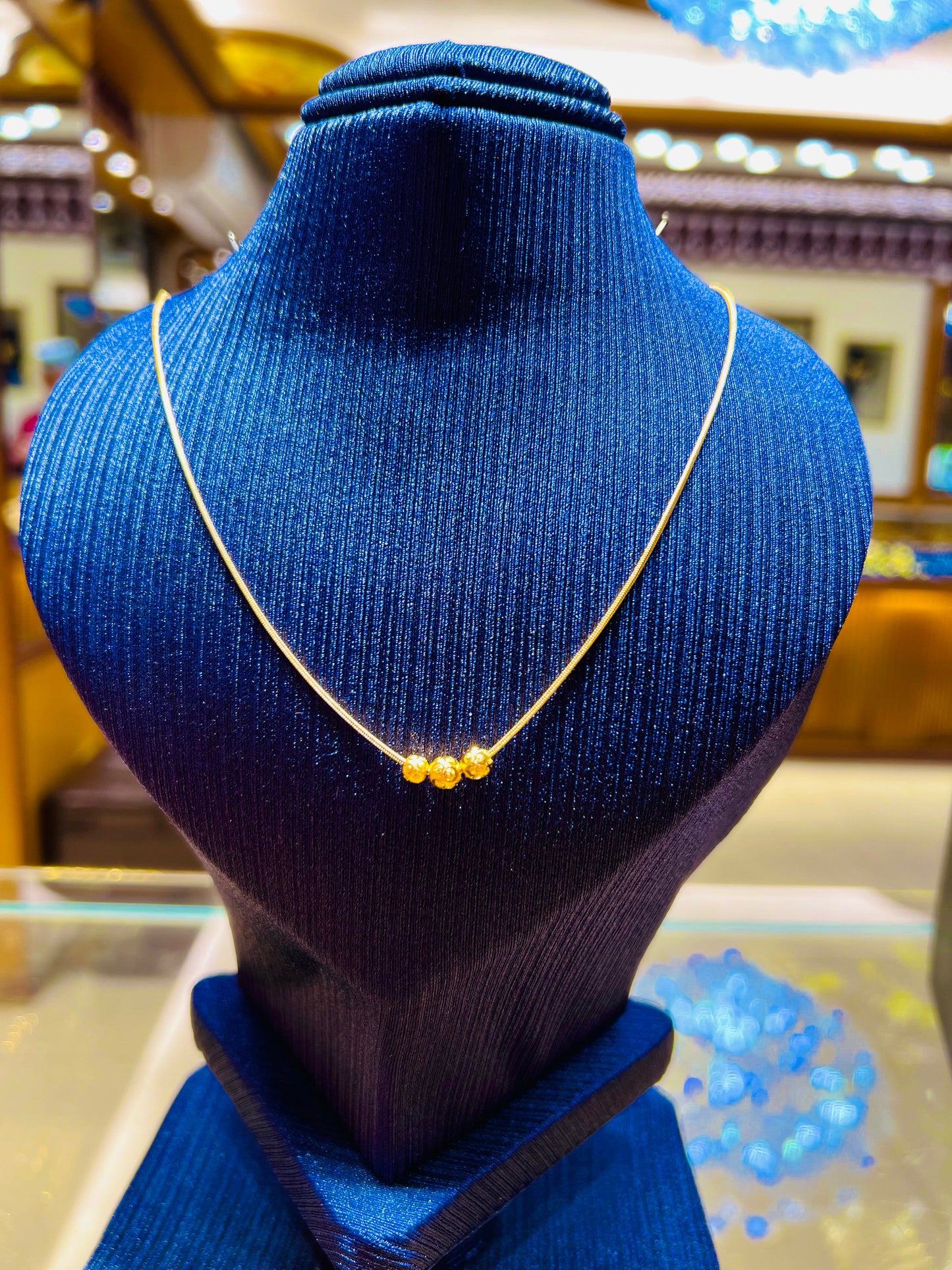 Gold Plated Clean Cut Simple Neck Chain Mirpur Jewelry City